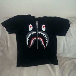 Bape Shark Tee Black